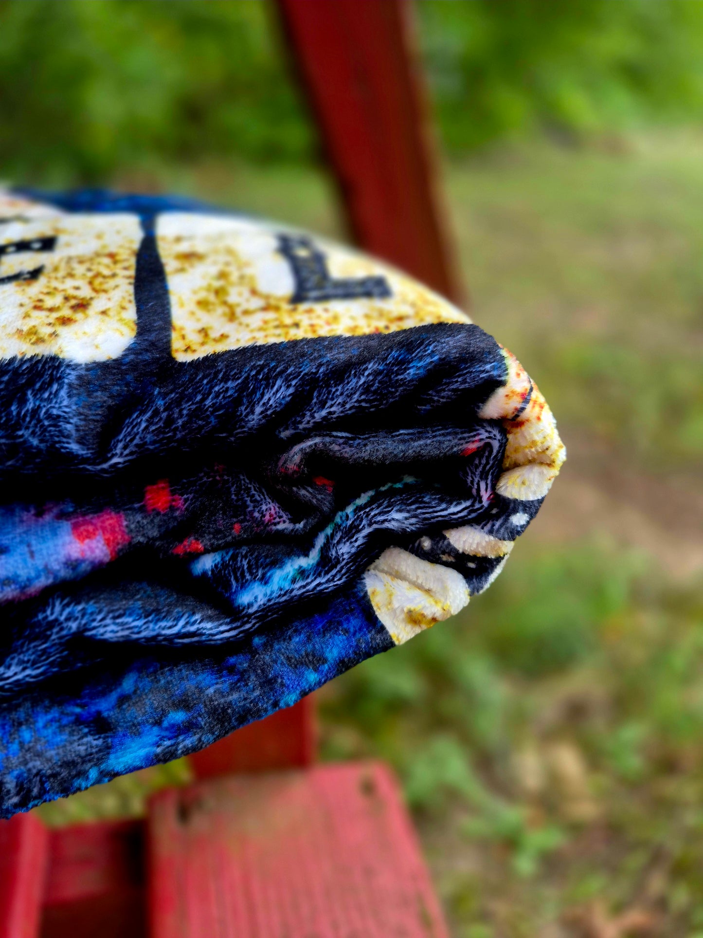 Patriotic Crossword Velveteen Blanket