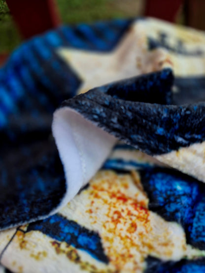 Patriotic Crossword Velveteen Blanket