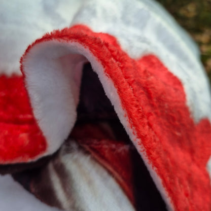 Flag Stamp Velveteen Blanket