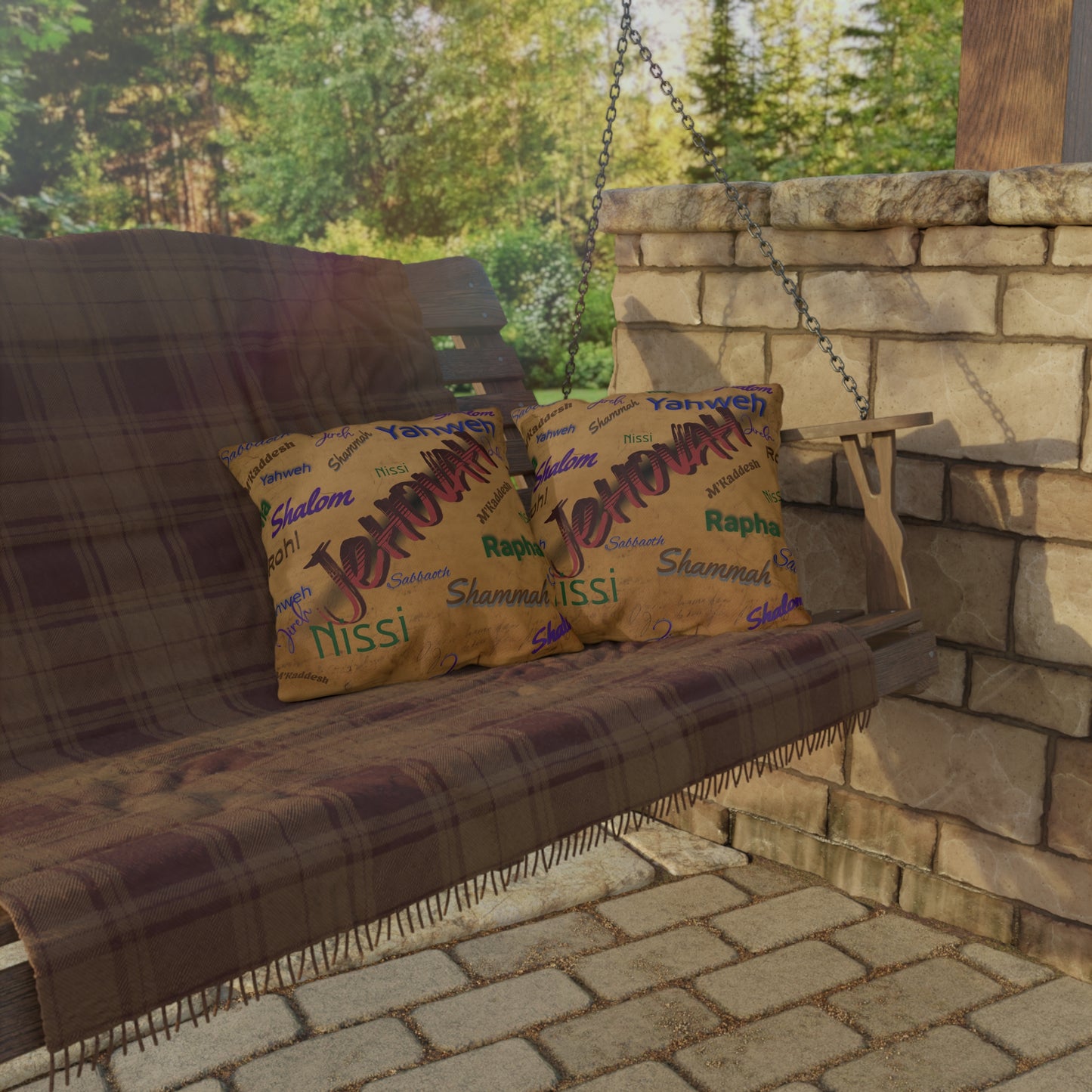 Jehovah Outdoor Pillow
