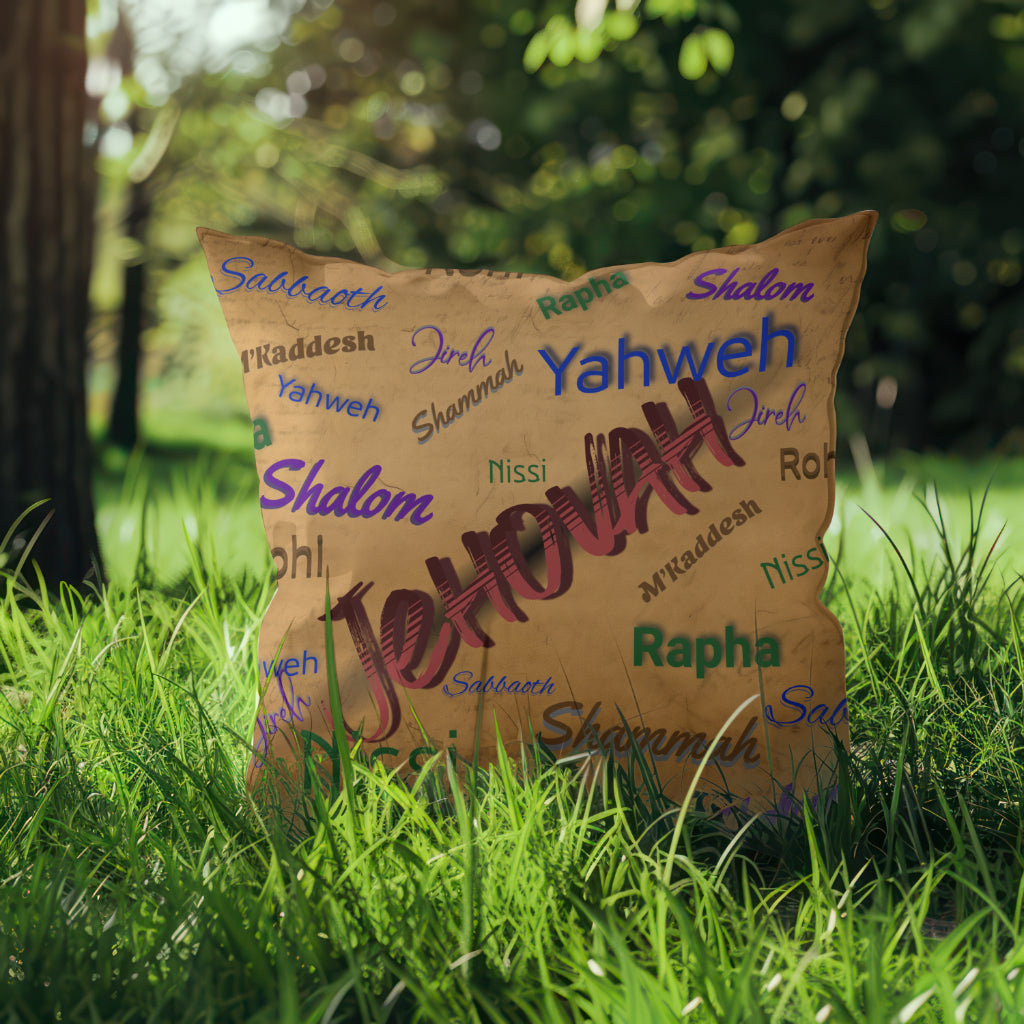 Jehovah Outdoor Pillow